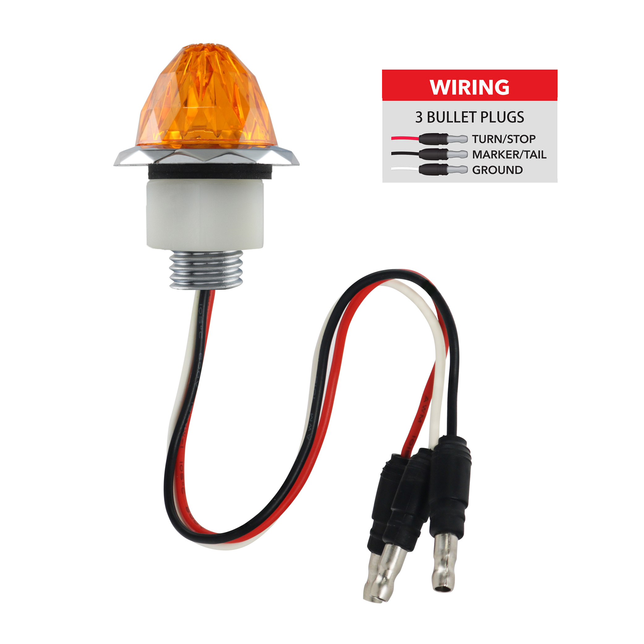 3/4 Inch LED Marker Lights