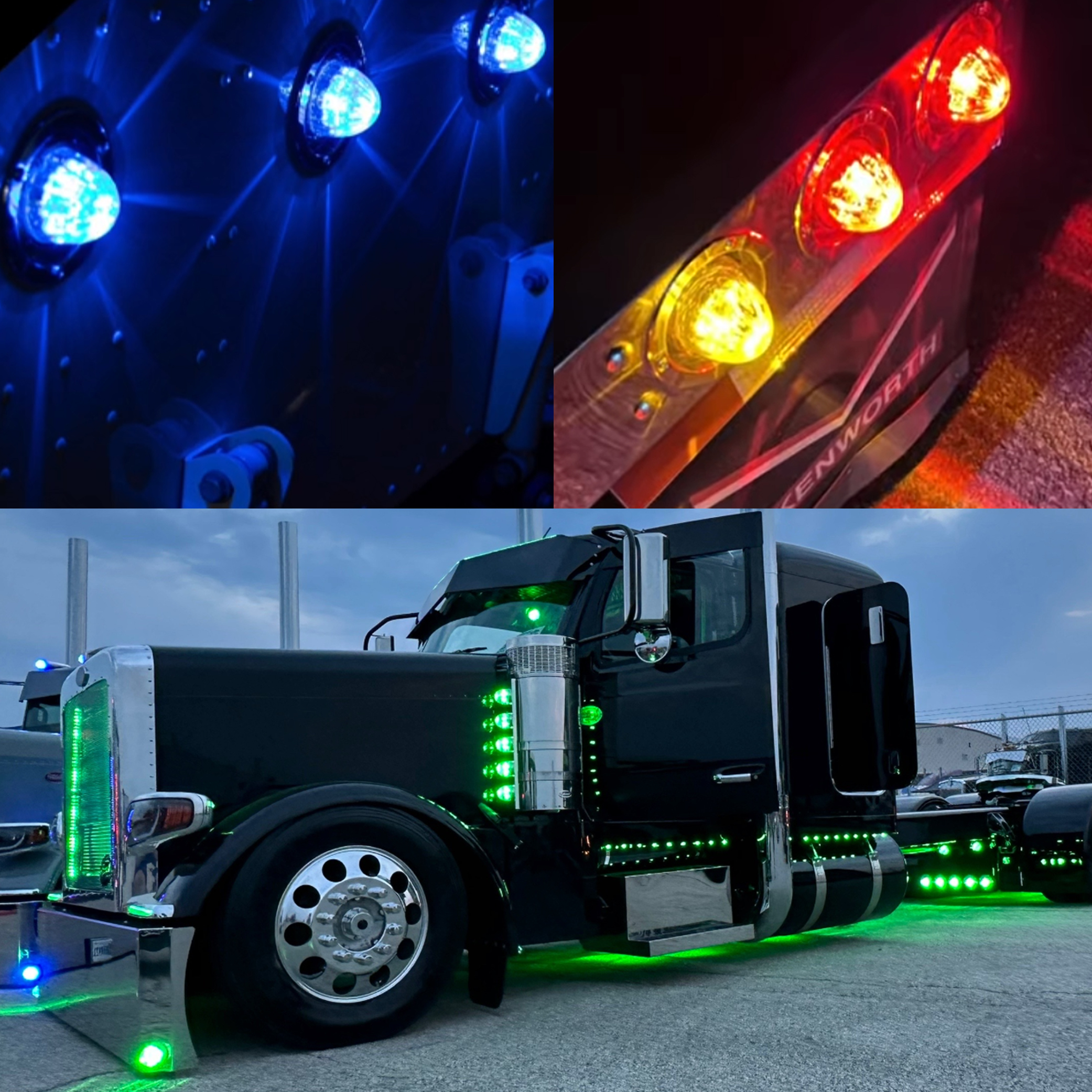 19 LEDs amber truck marker watermelon light