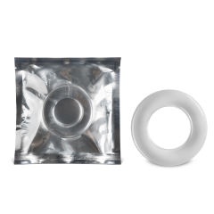 4 CM Clear Color Smooth Stretchy Cock Ring