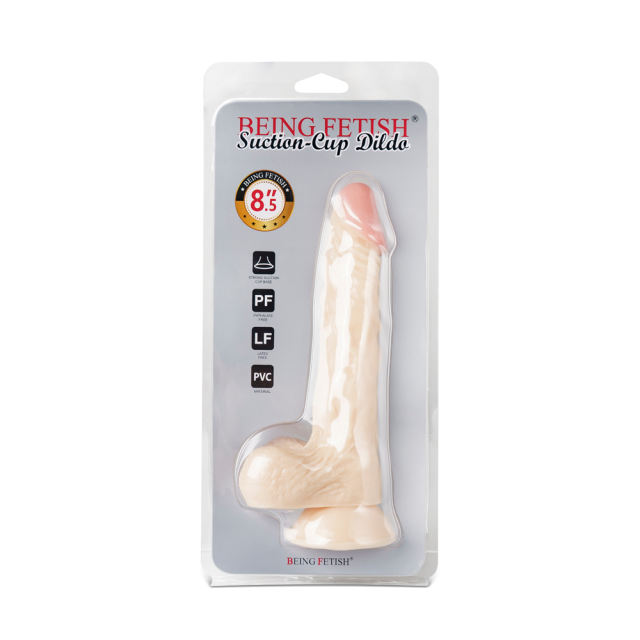 8.1'' Flesh Color Realistic Dildo with Balls