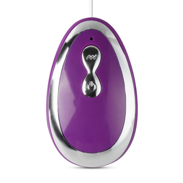 Purple Color 20 Speeds Silicone Vibrating Egg