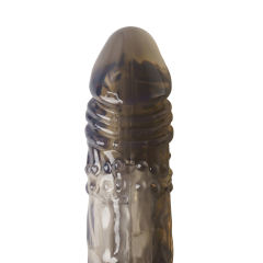 7.1'' Clear Black Penis Sleeve
