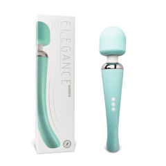 Green Color 20-Mode Whisper Quiet Wand Massager (USB Recharging)