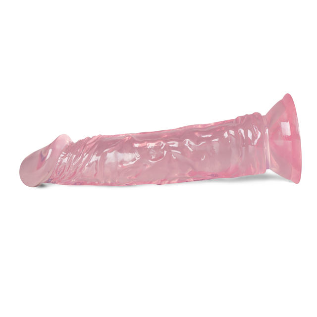 8.7'' Clear Pink Realistic Dildo with Suction Cup