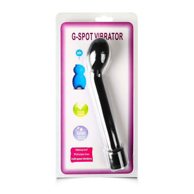 8.1'' Black G-Spot Simline Vibe (100% Waterproof)