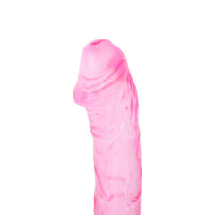 17.5'' Clear Pink Double Ended Realistic Dildo