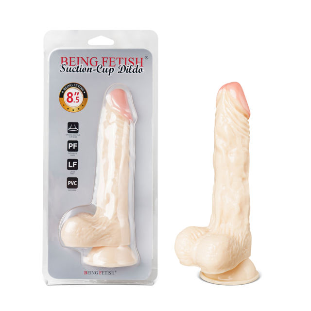 8.1'' Flesh Color Realistic Dildo with Balls