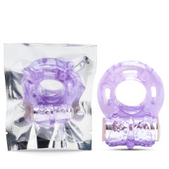 Purple Color Basic Vibrating Cock Ring