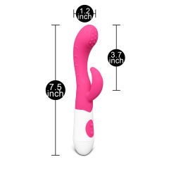 Magenta Color Silicone G-Spot Vibrator ( Dual Motors )