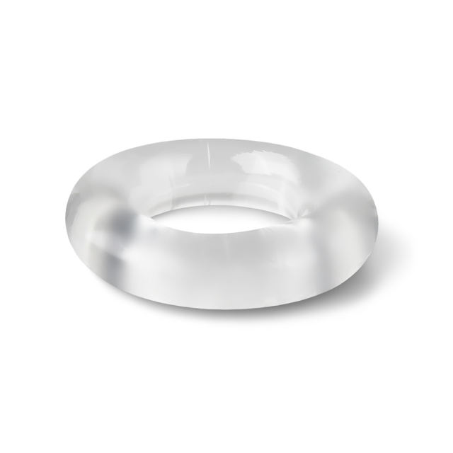 4 CM Clear Color Thick Stretchy Cock Ring
