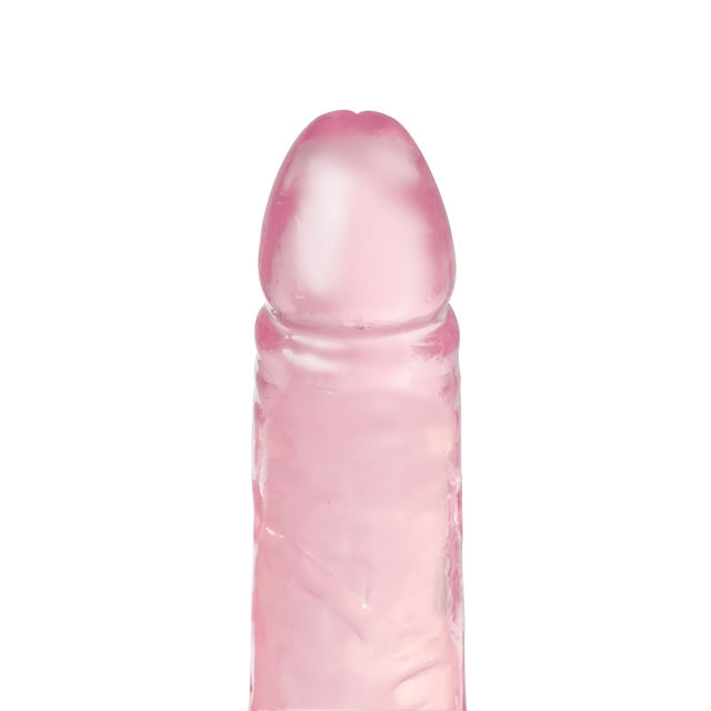 8.3'' Clear Pink Realistic Dildo with Suction Cup