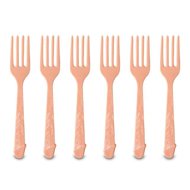 Pecker Party Forks (6 PCS in Polybag with Header)