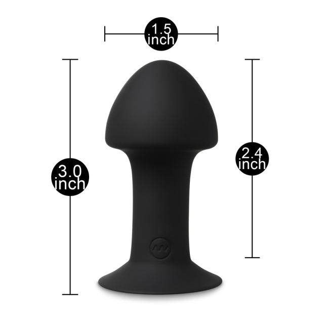 10 Speeds Remote Control Silicone Vibrating Butt Plug