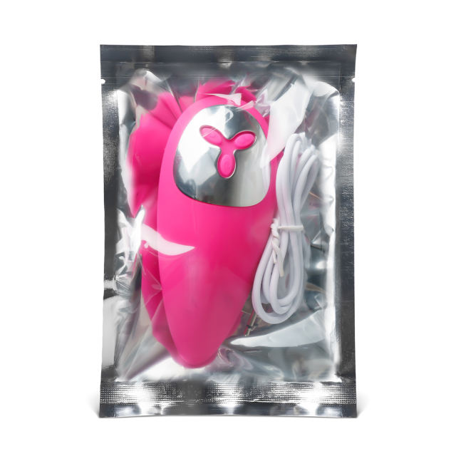 12 Speeds USB Rechargeable Magenta Color Vibrating Tongue