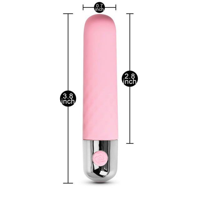 3.8'' Pink Color 10-Speed USB Recharging Silicone Vibrator