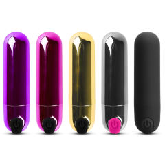 10 Speeds Gold Color USB Recharging Vibrating Bullet