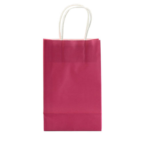 Magenta Color Small Size Gift Bags ( 8 CM x 13.5 CM x 21 CM )
