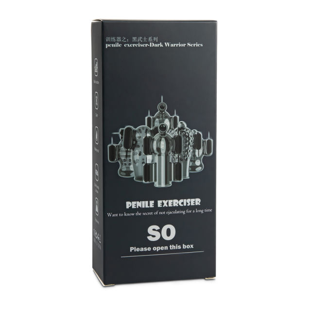 20 Speeds Black Color Penis Trainer with 5 Vibrators
