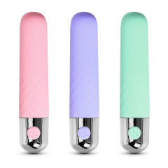 3.8'' Purple Color 10-Speed USB Recharging Silicone Vibrator