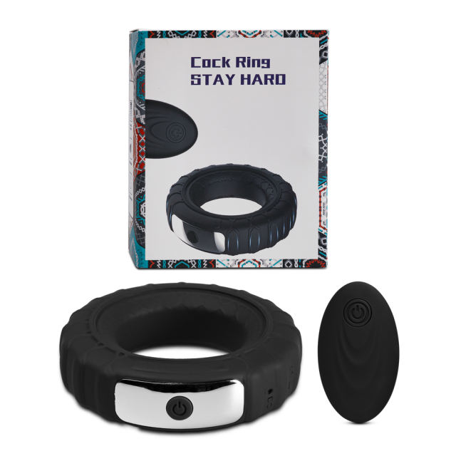 10 Speeds Remote Control Silicone Vibrating Cock Ring ( 2 Motors )
