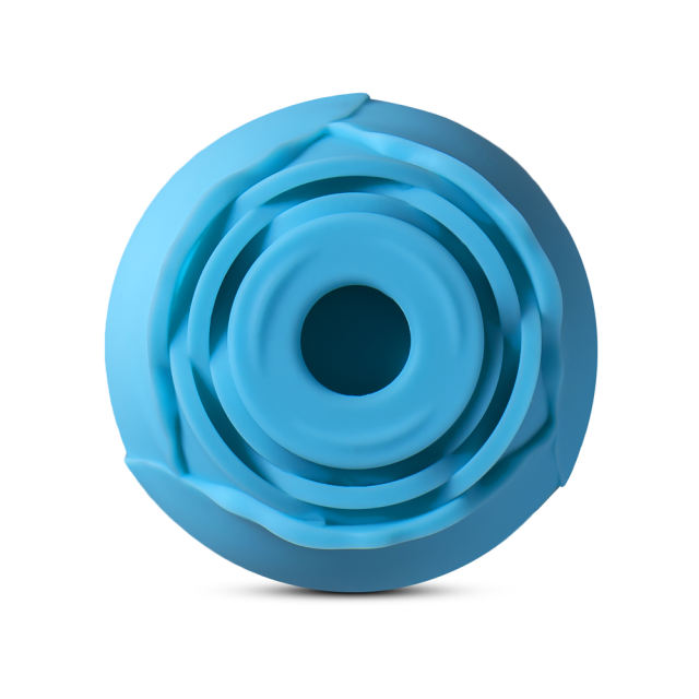 7-Function Blue Color Silicone Clitoral Sucking Rose Vibrator