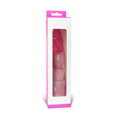9.1'' Clear Pink Color Realistic Penis Vibrator