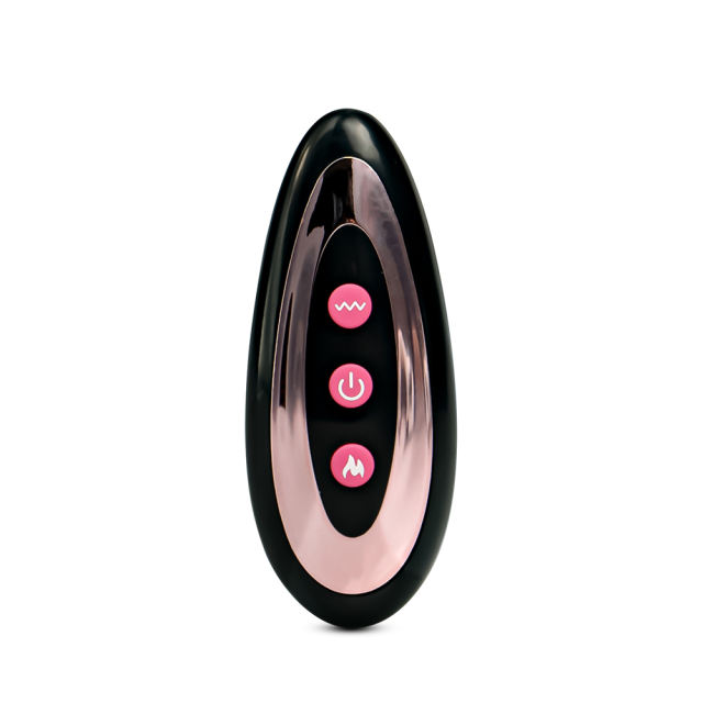 Light Brown Color 10 Functions Remote Control Silicone Rechargeable Vibrating and Thrusting Dildo with Vibrating Tongue