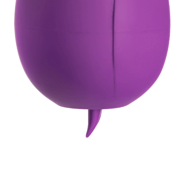 Purple Color 7-Function Silicone Clitoral Rose Sex Toy with Vibrating Tongue