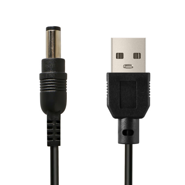 Black DC Barrel Connector Charging Cable (11mm)