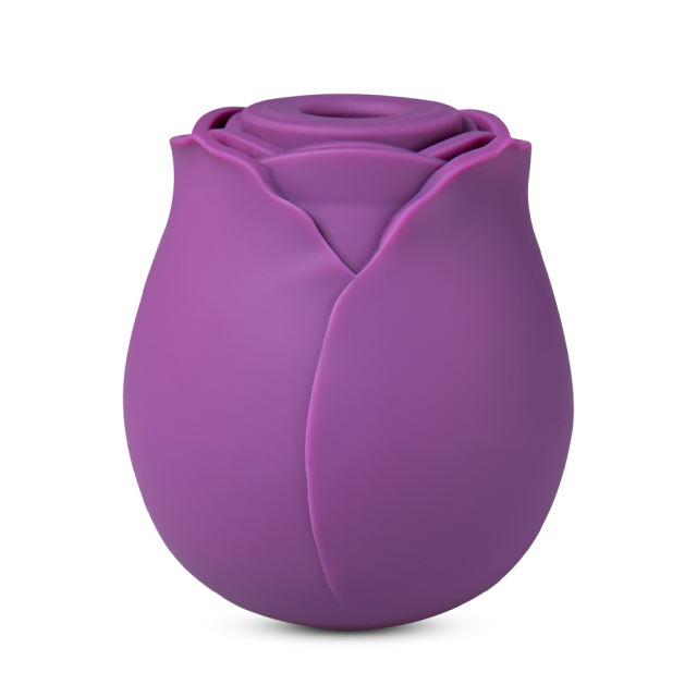 7-Function Purple Color Silicone Clitoral Sucking Rose Vibrator