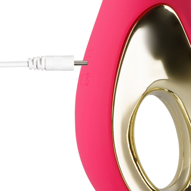 Red 10-Speed Waterproof Vibrating Silicone Vibrator - Rechargeable