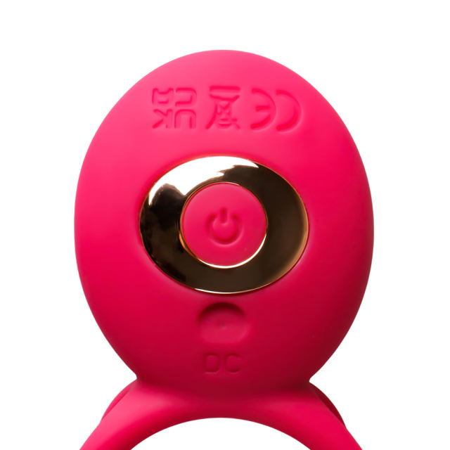 Magenta Vibrating Cock Ring with 10-Speed App-Controlled, Medical Grade Silicone, Waterproof, Plug-In Rechargeable