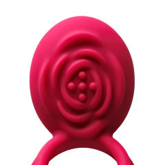 Magenta Vibrating Cock Ring with 10-Speed App-Controlled, Medical Grade Silicone, Waterproof, Plug-In Rechargeable