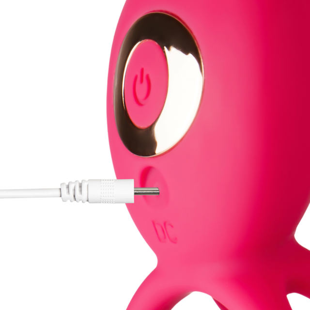 Magenta Vibrating Cock Ring with 10-Speed App-Controlled, Medical Grade Silicone, Waterproof, Plug-In Rechargeable