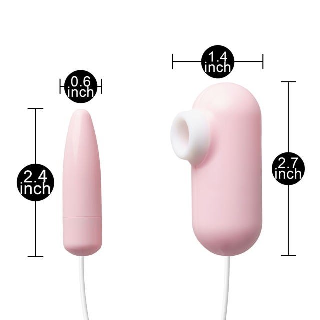 Pink USB-Powered 12-Speed Vibrating & Sucking Egg (Foil Bag)