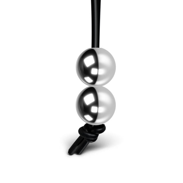Black Color Silicone Cock Ring with Double Balls