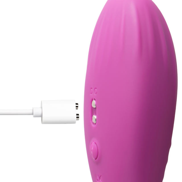 App-Controlled Purple 10-Speed Rechargeable Waterproof Massager