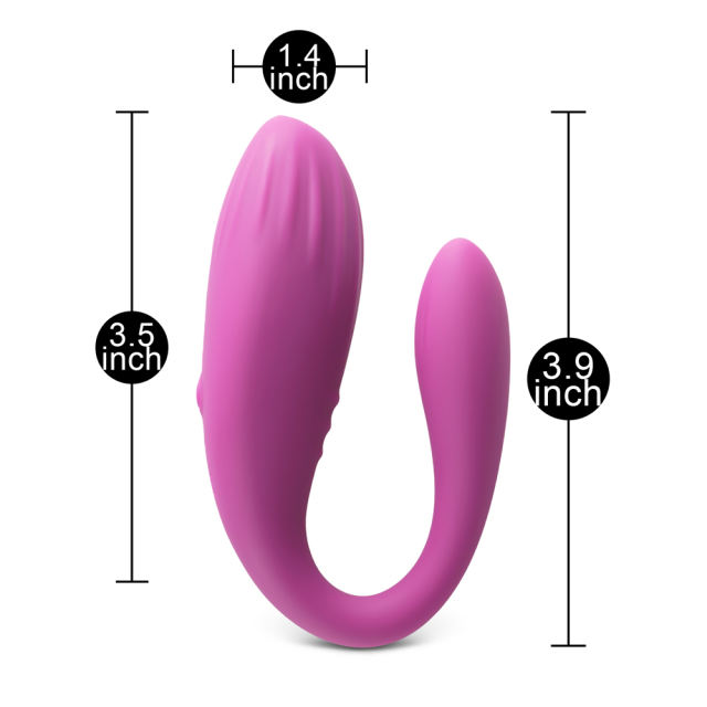 App-Controlled Purple 10-Speed Rechargeable Waterproof Massager