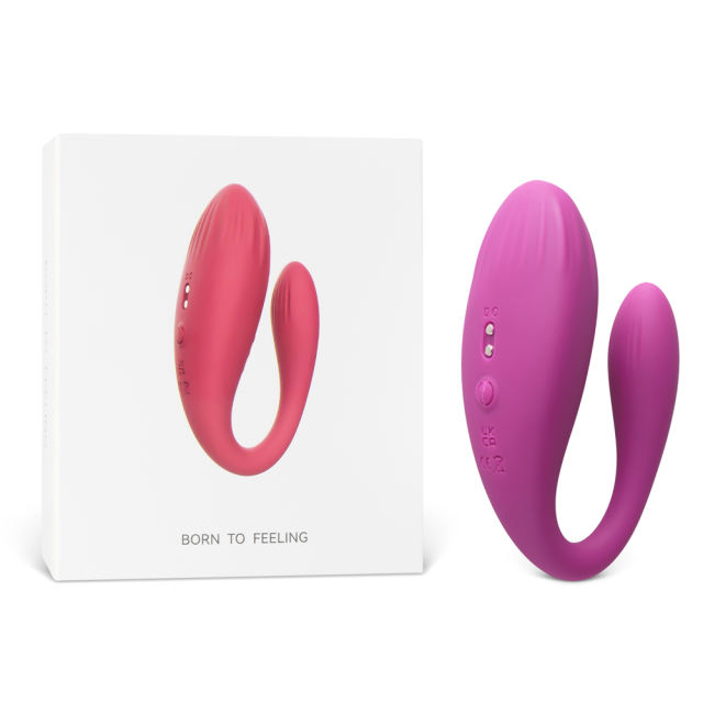 App-Controlled Purple 10-Speed Rechargeable Waterproof Massager
