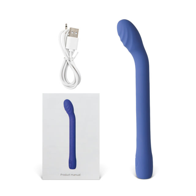 10-Speed Blue Rechargeable Silicone Classic G-Spot Vibrator