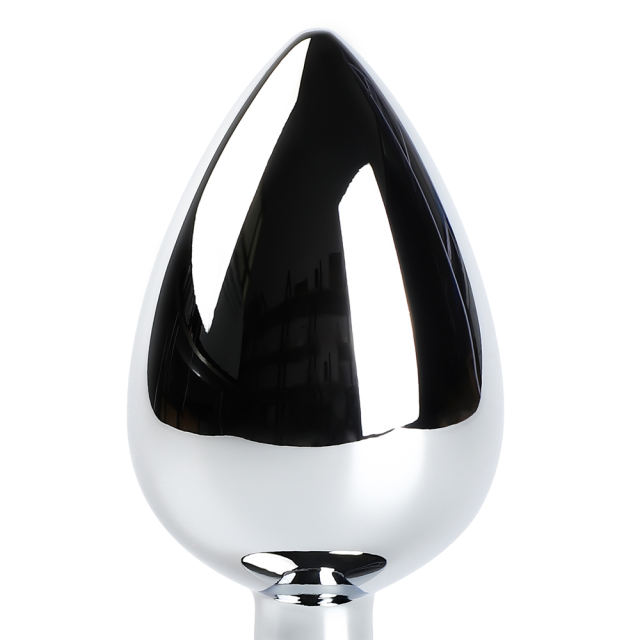 Purple Large Metallic Anal Plug