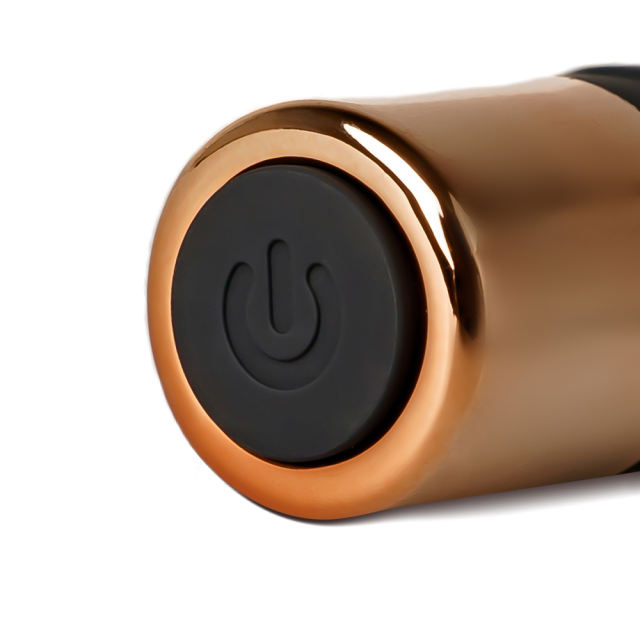 7-Speed Black & Gold Medical-Grade Silicone Rechargeable Vibrator