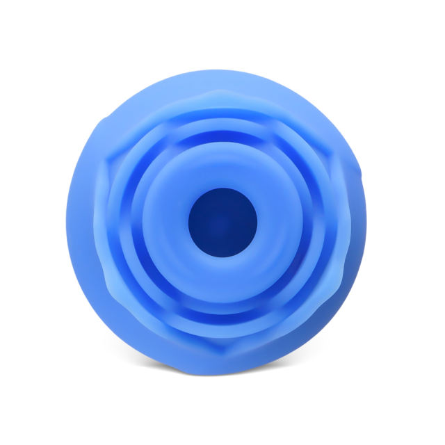 Glow-in-the-Dark 10-Function Blue Silicone Rechargeable Clitoral Sucking Rose Sex Toy