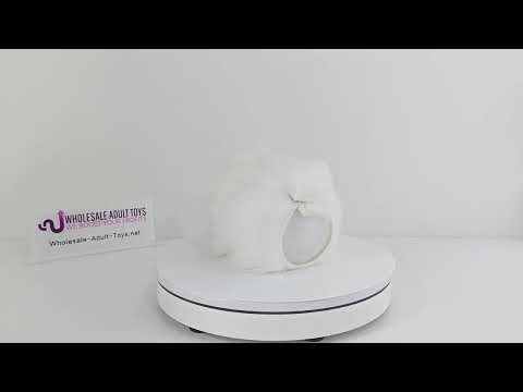 6.70'' Silicone Masturbator with White Artificial Fur