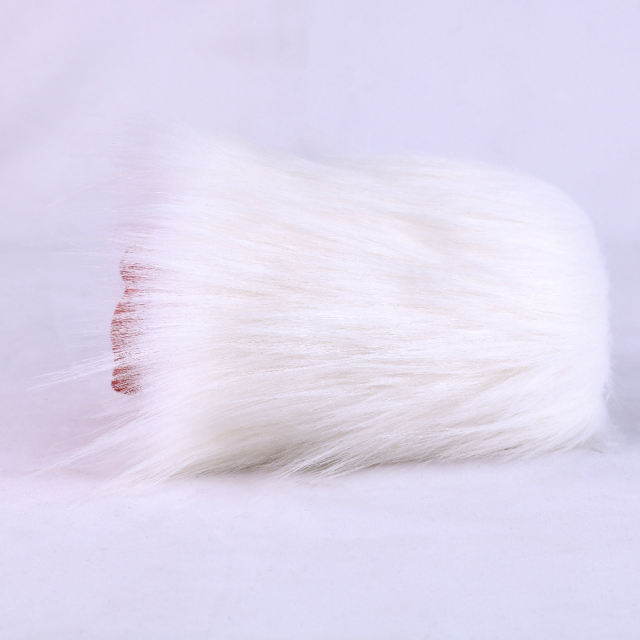 6.70'' Silicone Masturbator with White Artificial Fur