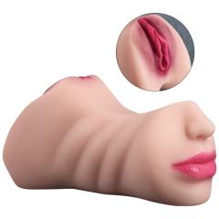 0.63KG Flesh TPE Realistic Masturbator with Nose and Mouth