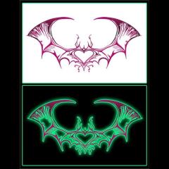 Glowing Thorn Bracelet Temporary Tattoo – Luminous, Waterproof, Skin-Safe
