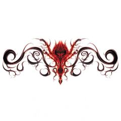 Flaming Tribal Temporary Tattoo – Waterproof, Long-Lasting, Skin-Safe