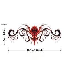 Flaming Tribal Temporary Tattoo – Waterproof, Long-Lasting, Skin-Safe