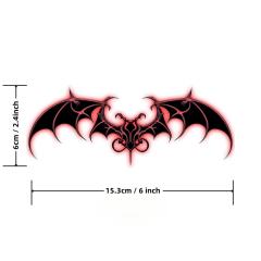Gothic Bat Wings Temporary Tattoo – Waterproof, Long-Lasting, Skin-Safe